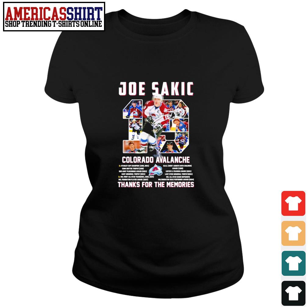 joe sakic t shirt