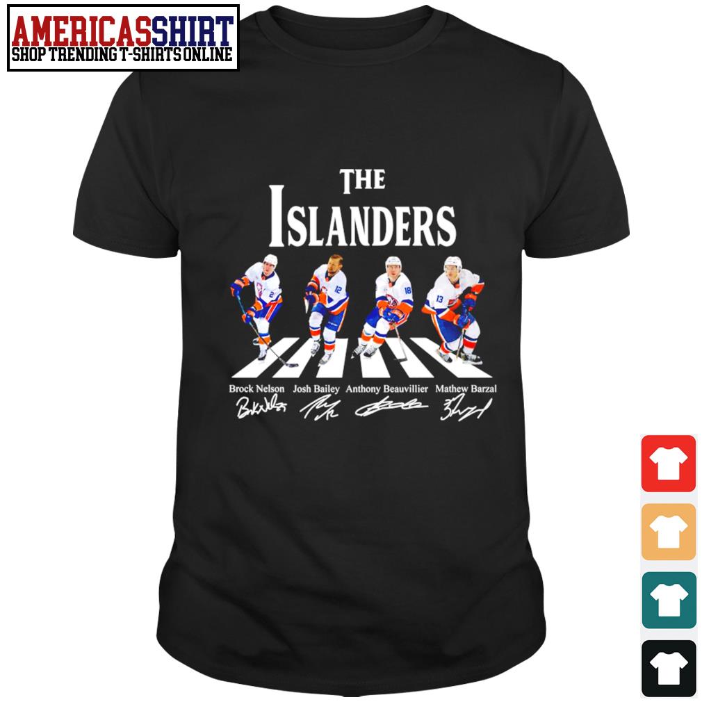 The Islanders Brock Nelson Josh Bailey Anthony Beauvillier Mathew Barzal  Abbey Road signatures shirt, hoodie, sweater, long sleeve and tank top