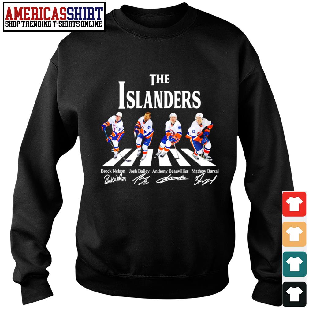 The Islanders Brock Nelson Josh Bailey Anthony Beauvillier Mathew Barzal  Abbey Road signatures shirt, hoodie, sweater, long sleeve and tank top