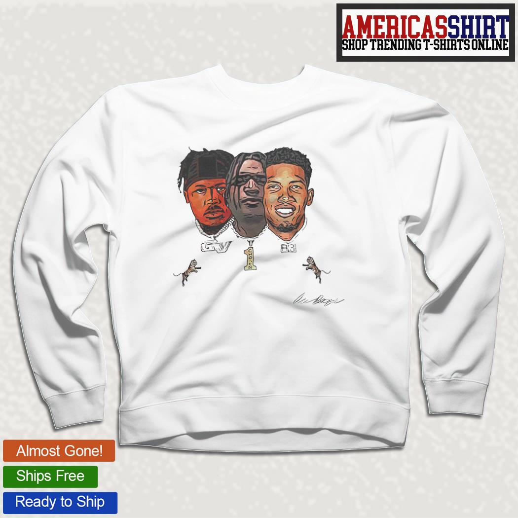 Joe Burrow Tres Amigos A'Marr Chase Tee Higgins and Tyler Boyd signature  shirt, hoodie, sweater, long sleeve and tank top