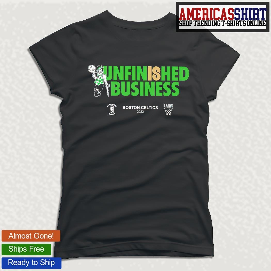 Boston Celtics Unfinished Bussiness 2023 NFL Playoffs logo shirt