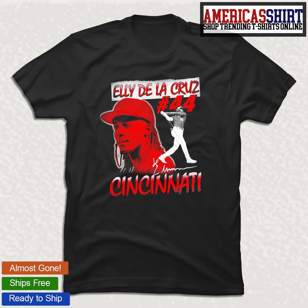 Elly De La Cruz Cincinnati Reds Women's Red Backer Slim Fit T-Shirt 