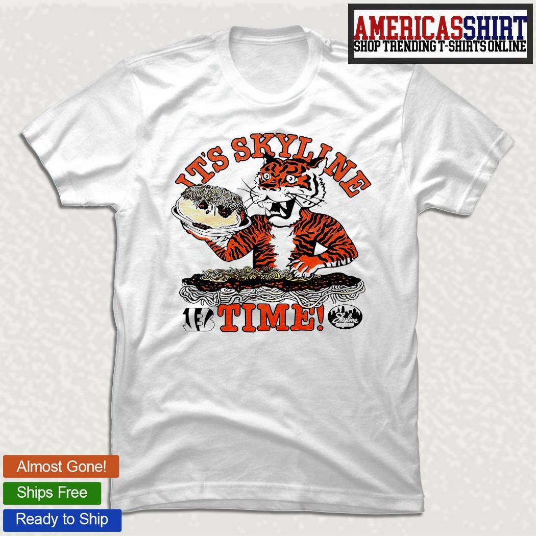 Cincinnati Bengals mascot It's skyline time retro shirt - Limotees