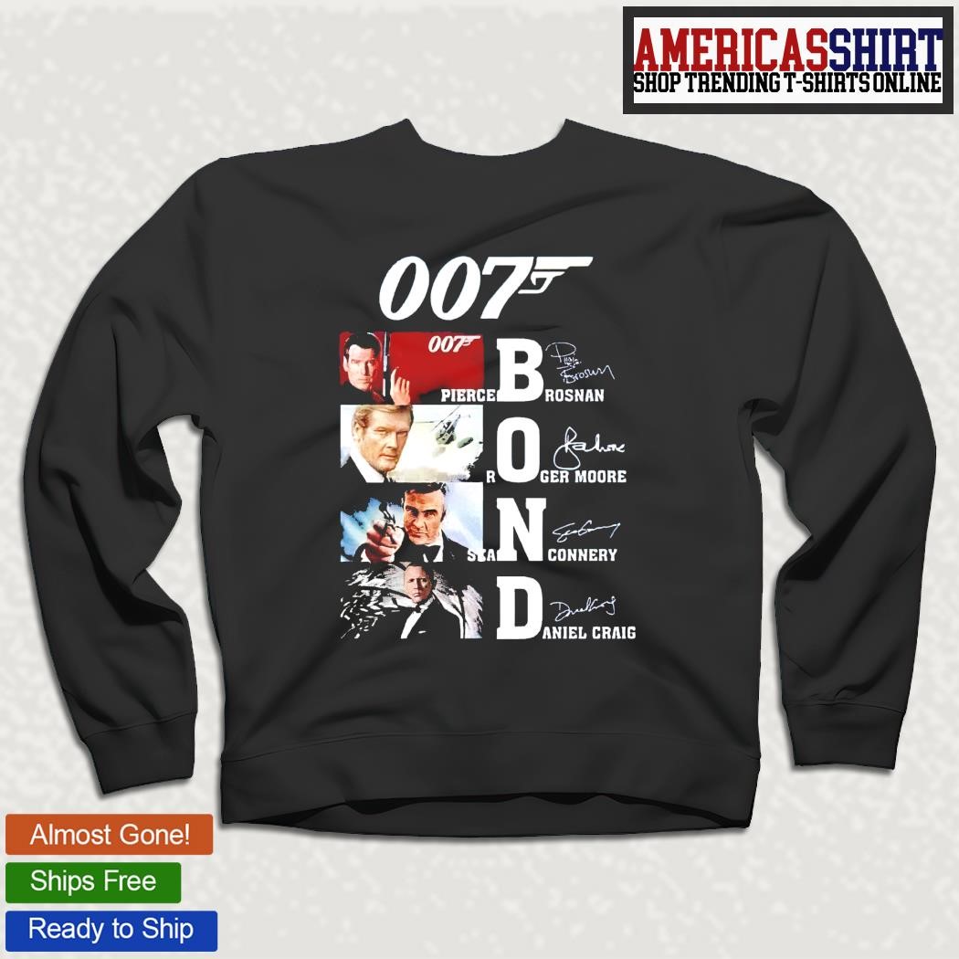 James bond - 007 Hoodie - cotton hoodie - james bond print - Daniel Craig, Sean Connery, Pierce - James Bond - 007 factory - james bond hoodie