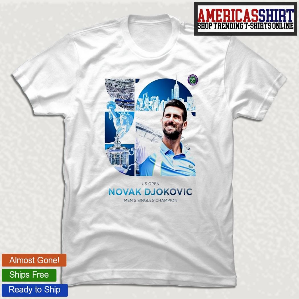 US Open Novak Djokovic men s singles Champion signature 2023 shirt