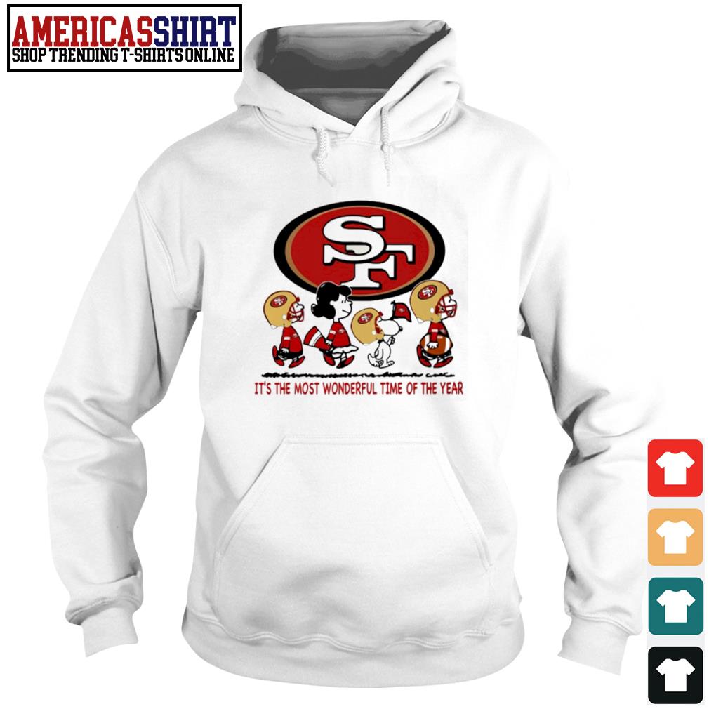 Snoopy and friends San Francisco 49ers it's the most wonderful time of the  year shirt, hoodie, sweater, long sleeve and tank top