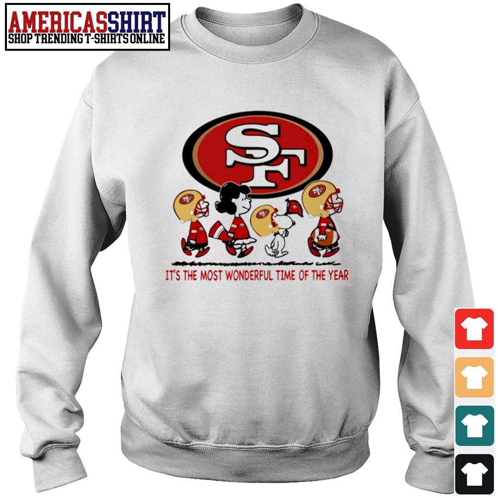 Official in the most wonderful time of the year san francisco 49ers T-shirt,  hoodie, sweater, long sleeve and tank top