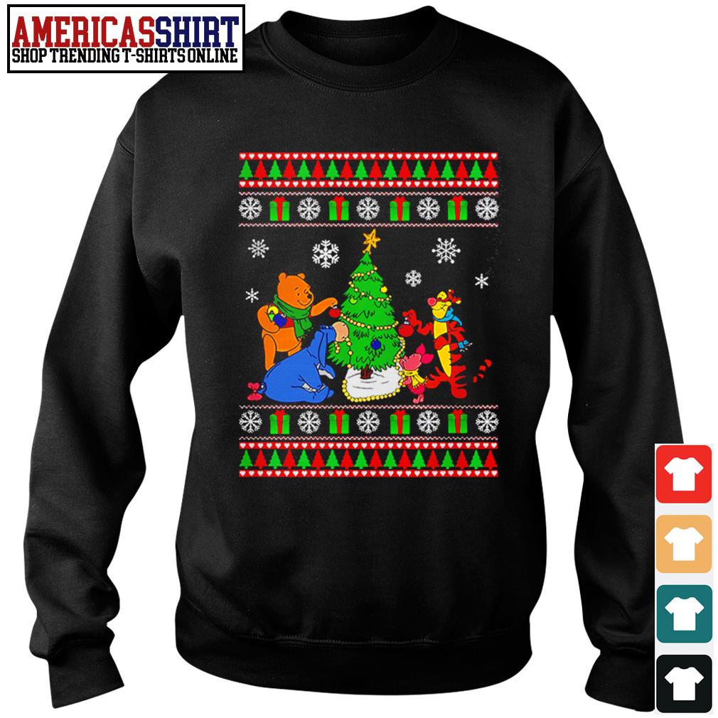 winnie the pooh ugly christmas sweater