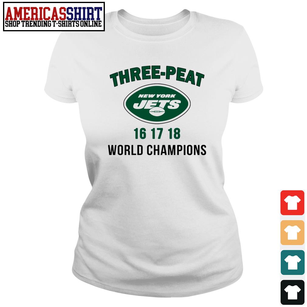 Three peat New York Jets Champions shirt 