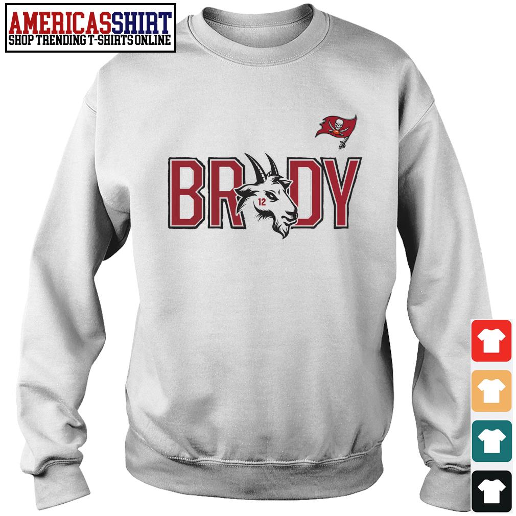 Tampa Bay Buccaneers Tom Brady GOAT shirt, hoodie, sweater, long sleeve and  tank top